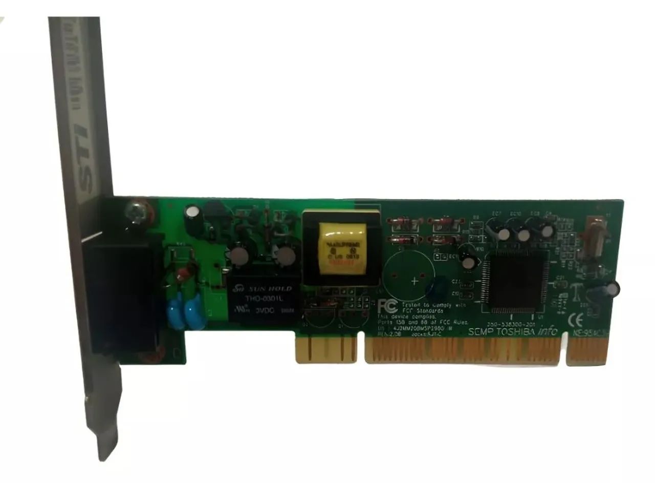 Placa Fax Modem Placa De Rede - Foto 2