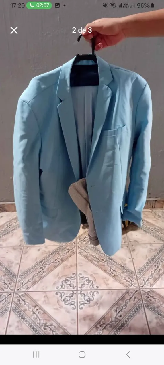Blazer azul claro