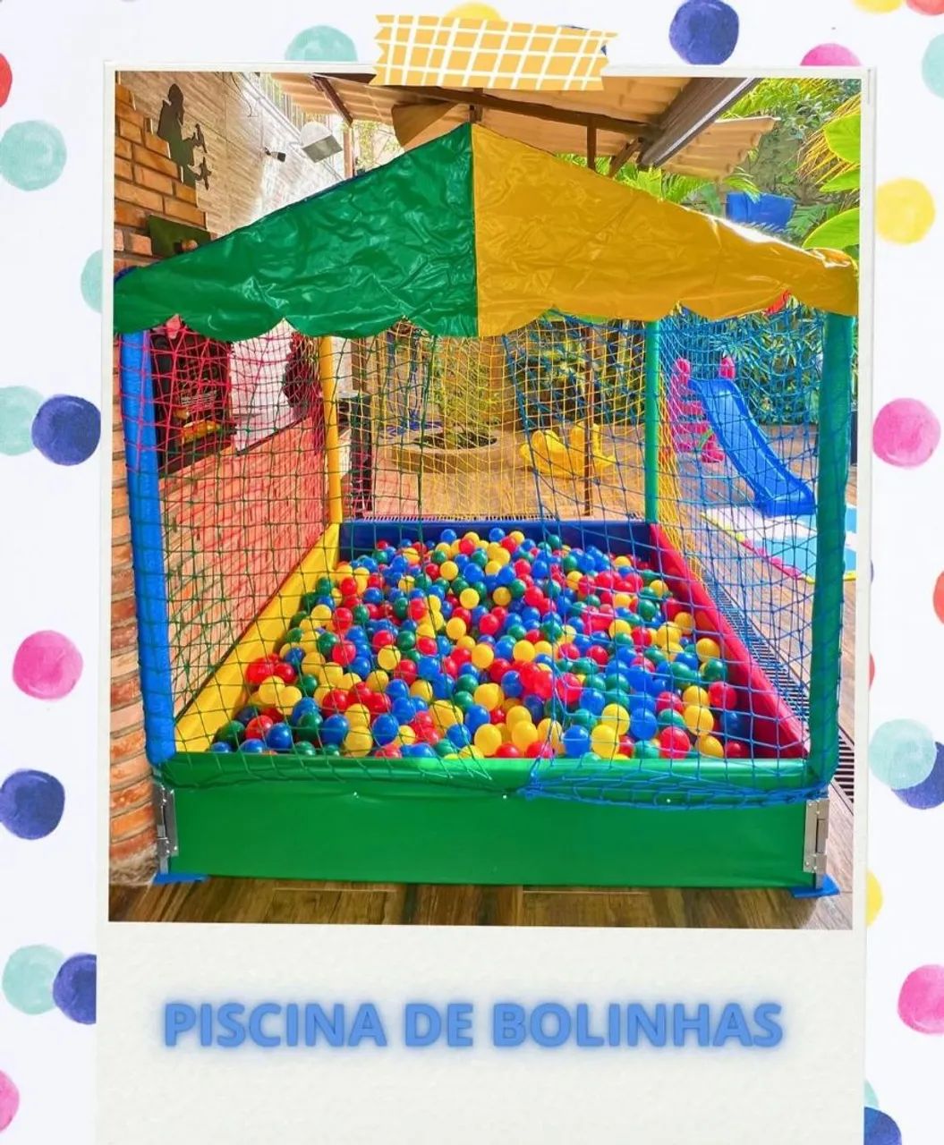 Alugo Cama Elástica Infantil com Rede de Proteção piscina de bolinhas e cavalinhos - Foto 2