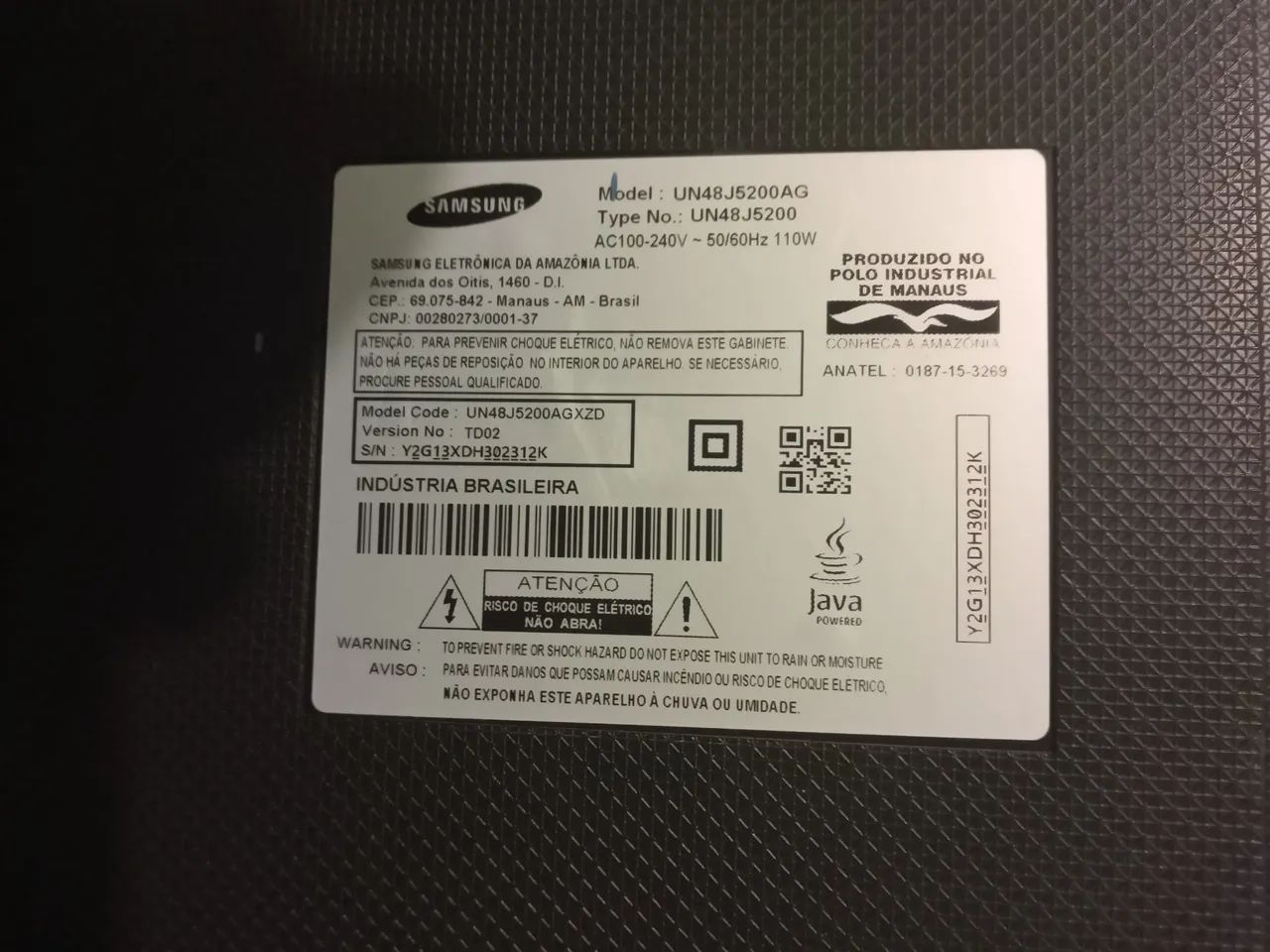 Tv Samsung tela quebrada. - Foto 2