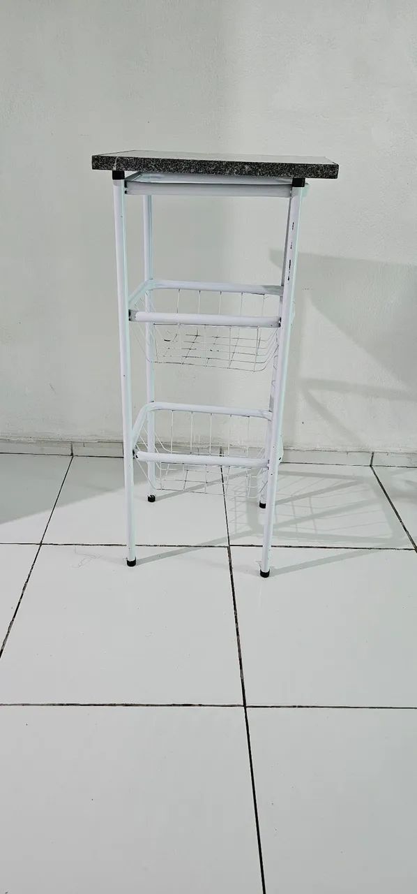 Mesa Fruteira Marmore 2 Cestos