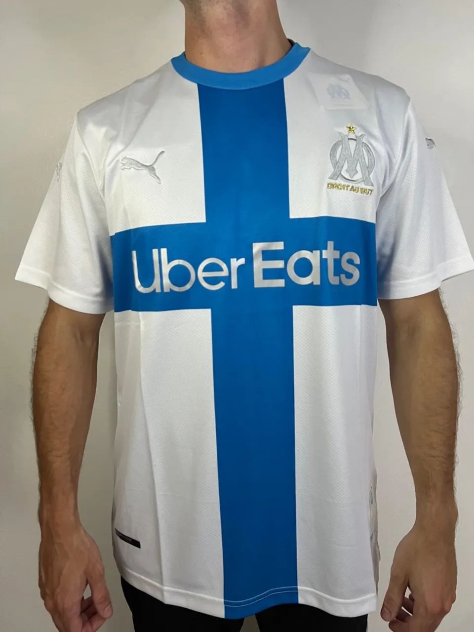 Camisa Oficial Olympique de Marseille - Puma - Azul e Branca