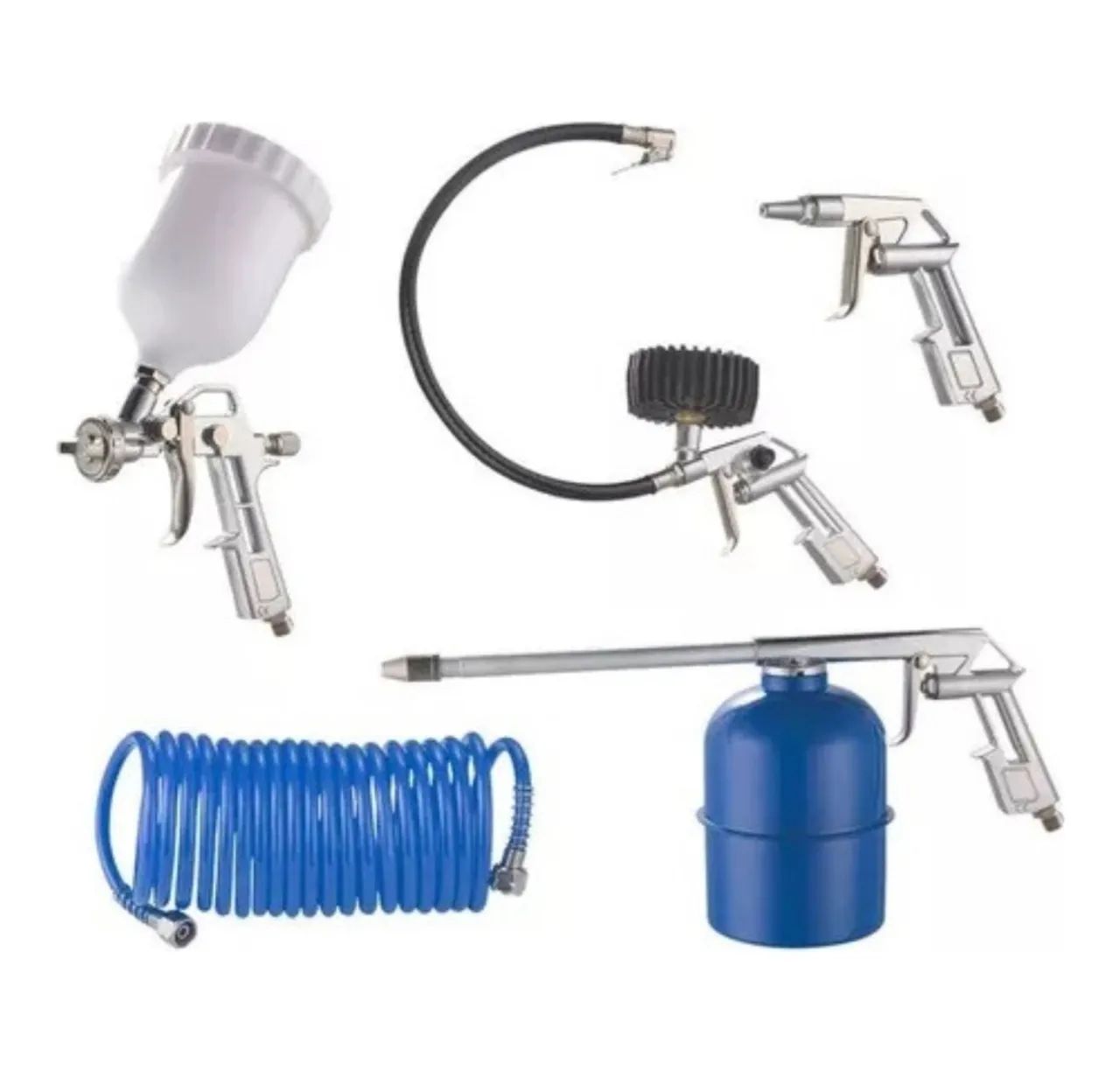 Kit de Pistola de Pintura 5 peças  Completo para Diversos Usos!
