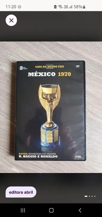 Dvd copa do mundo 1970