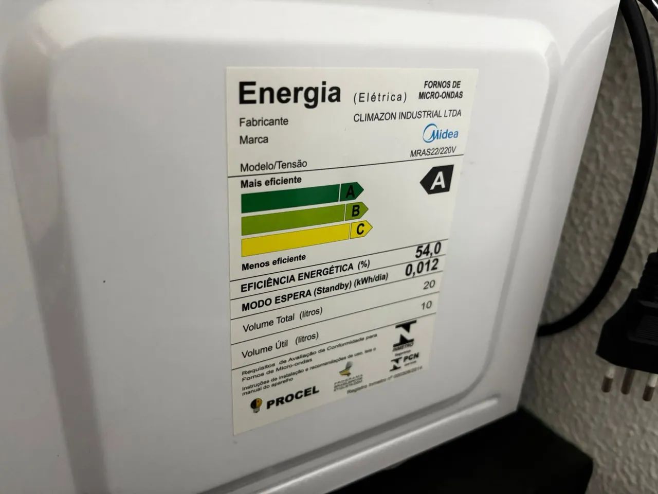 Microondas Midea Preto e Branco  - Foto 4