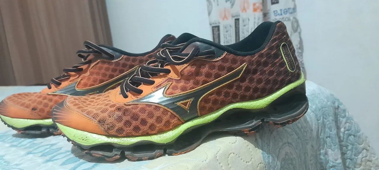 Tênis Mizuno Wave Prophecy Laranja Calçados Macedo