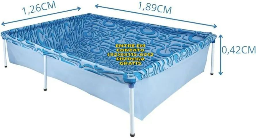 Piscina Retangular Infantil 400,1000,1500 - Foto 2