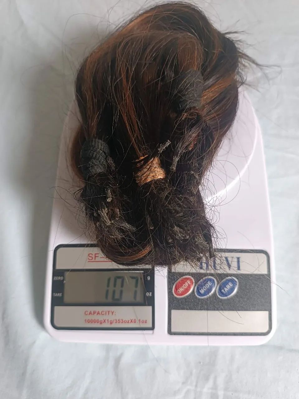 Cabelo natural liso Castanho com Mechas - Foto 5