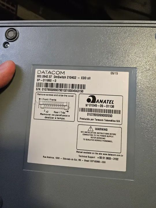 Switch Edd 8 Portas Datacom Dmswitch 2104g2- Edd - Foto 2