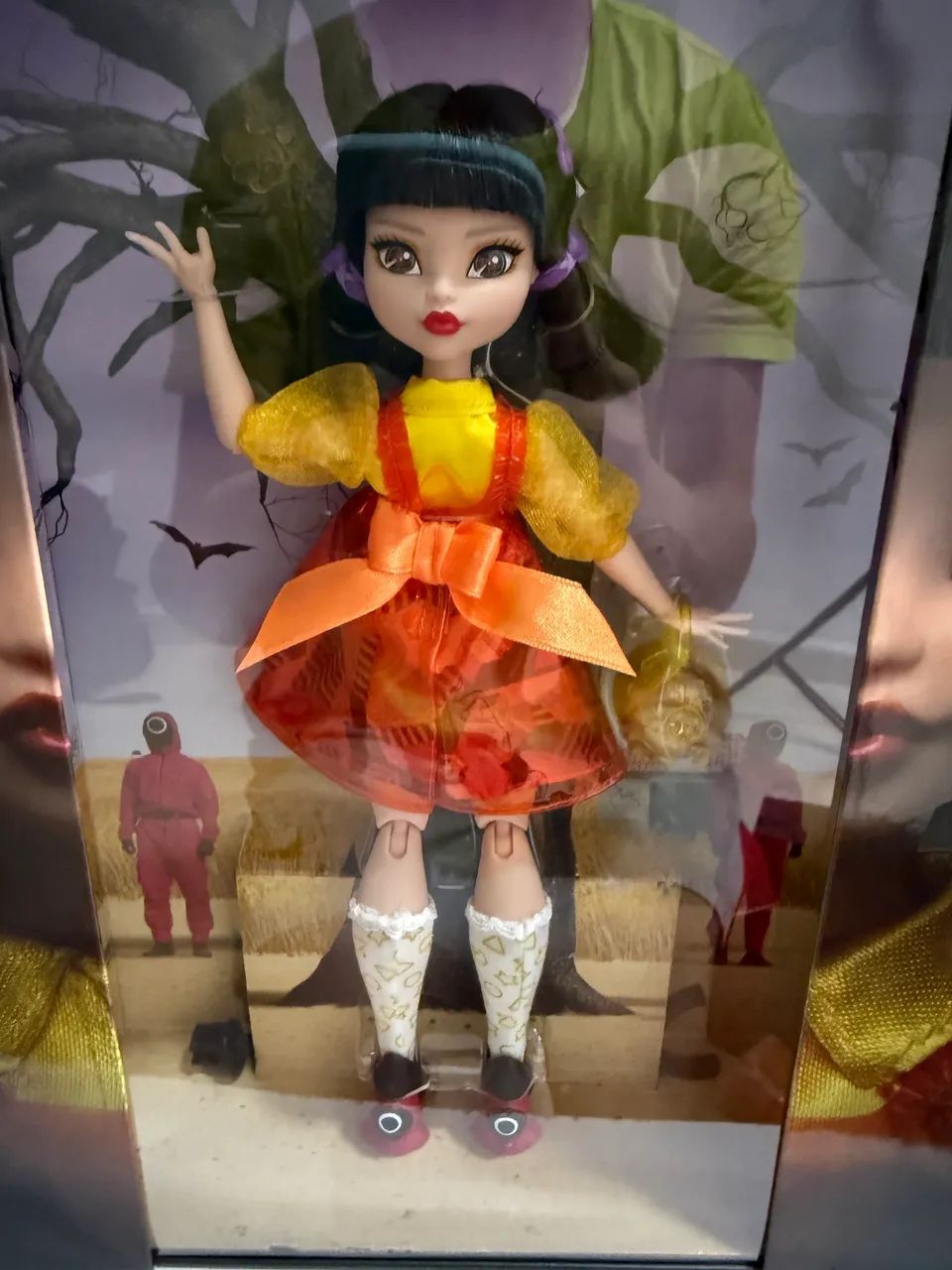 (Lacrada) boneca monster high young hee squid game round 6 batatinha frita skullector - Foto 3