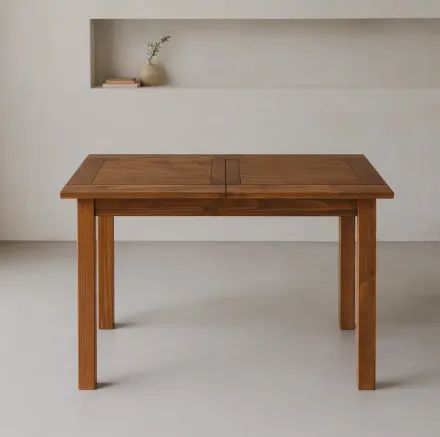 Mesa Extensível Cozinha Funcional Madeira Maciça Pinus Taeda65082643157251121