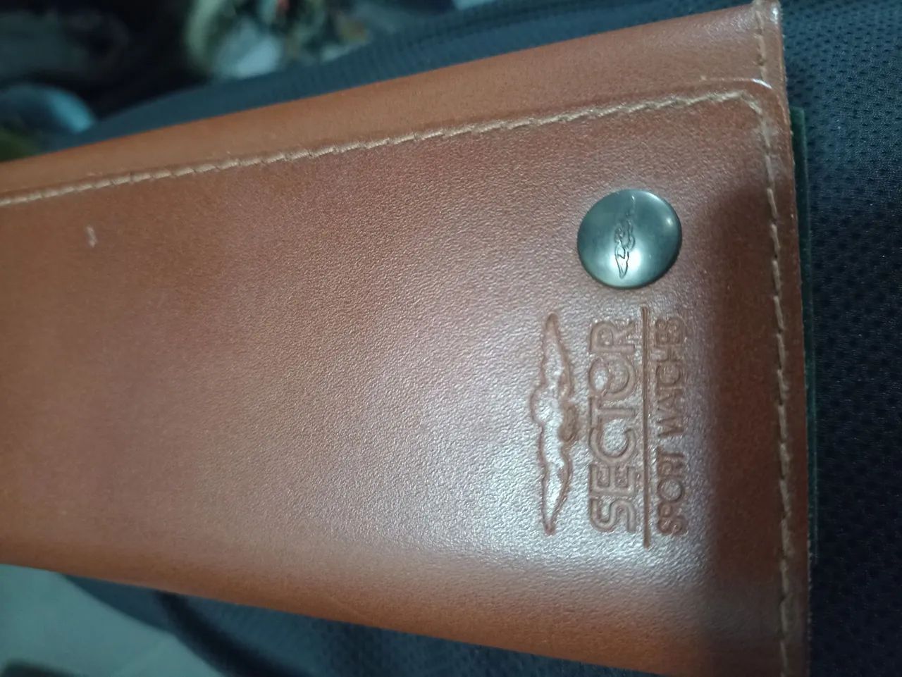 Relógio sector sport completo pulseira de couro todo original estado de novo  - Foto 2