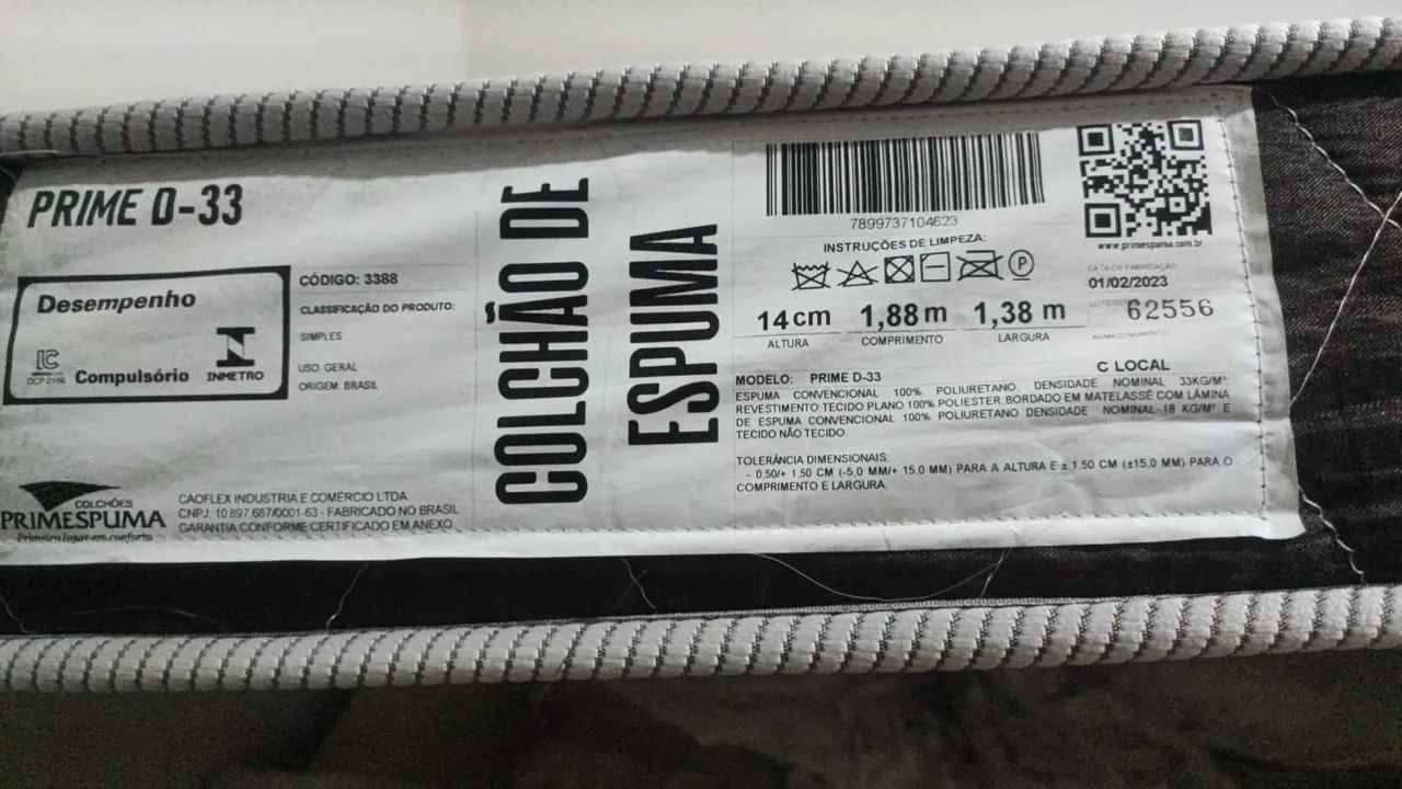 Colchão de espuma casal Prime 33 - Foto 2