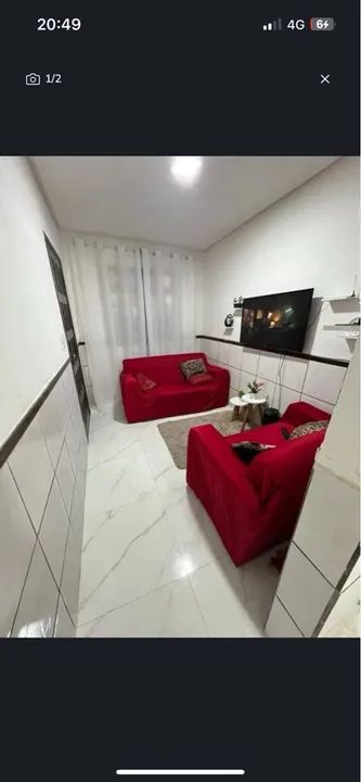 Conjunto de Sofás Vermelhos