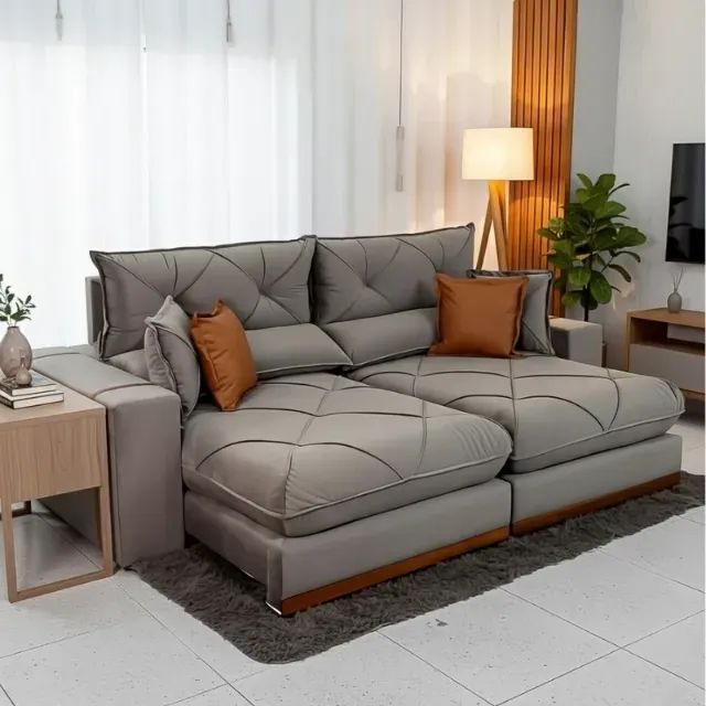 Sofá Retrátil e Reclinável Gran Bello 2,50m Produto Novo!! Pronta Entrega!! - Foto 6