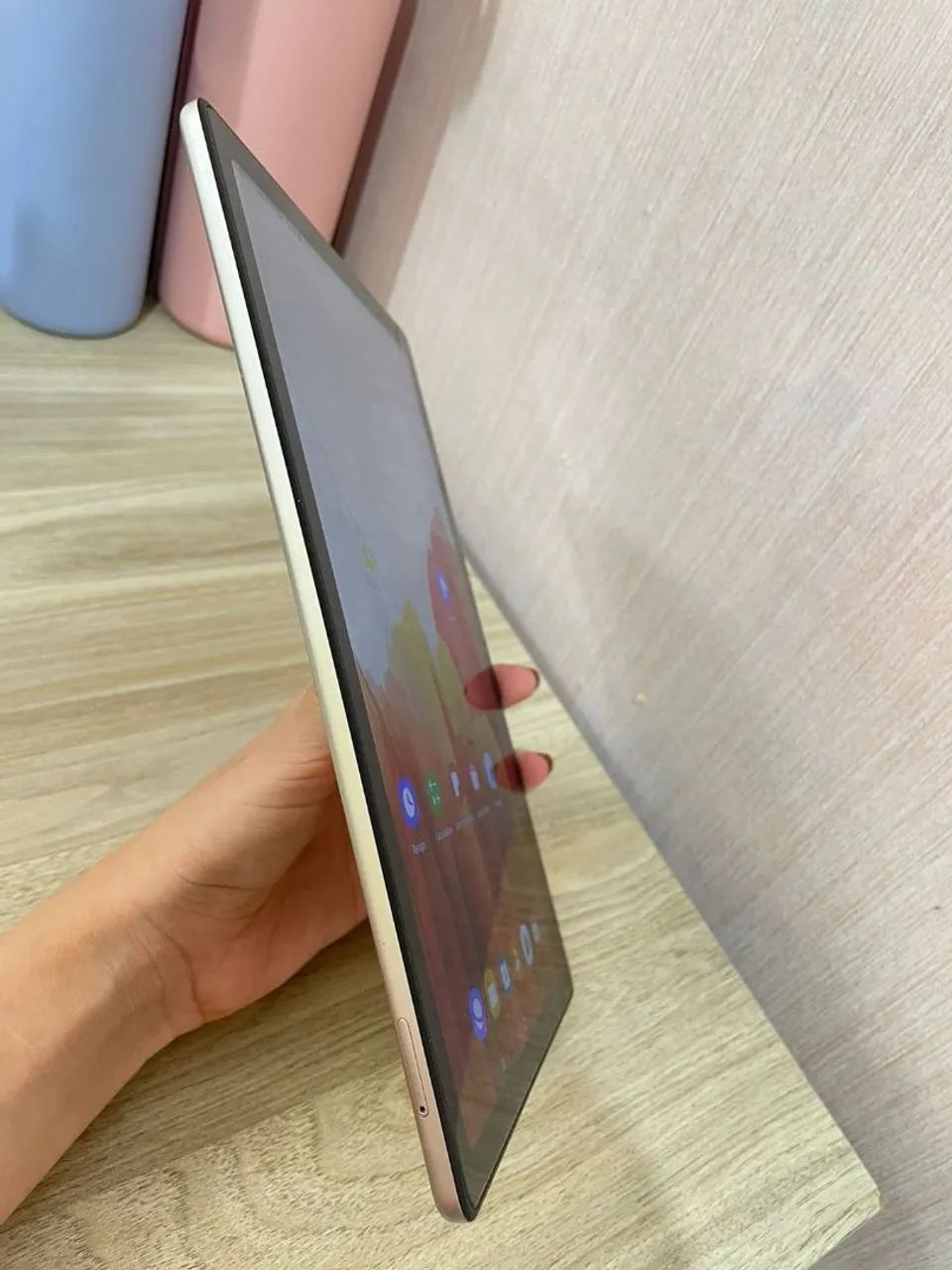 Tablet Samsung A7 dourado  - Foto 3