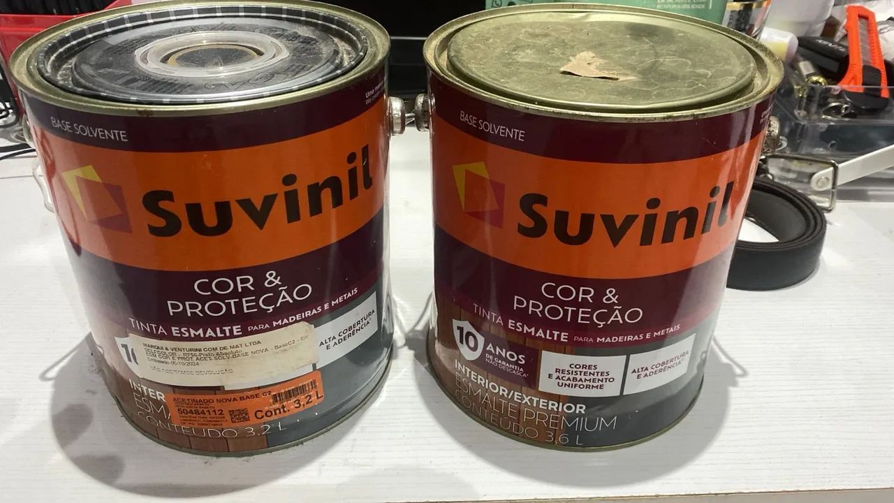 Tinta Esmalte na cor - Preta - Galao 3,600 Litro