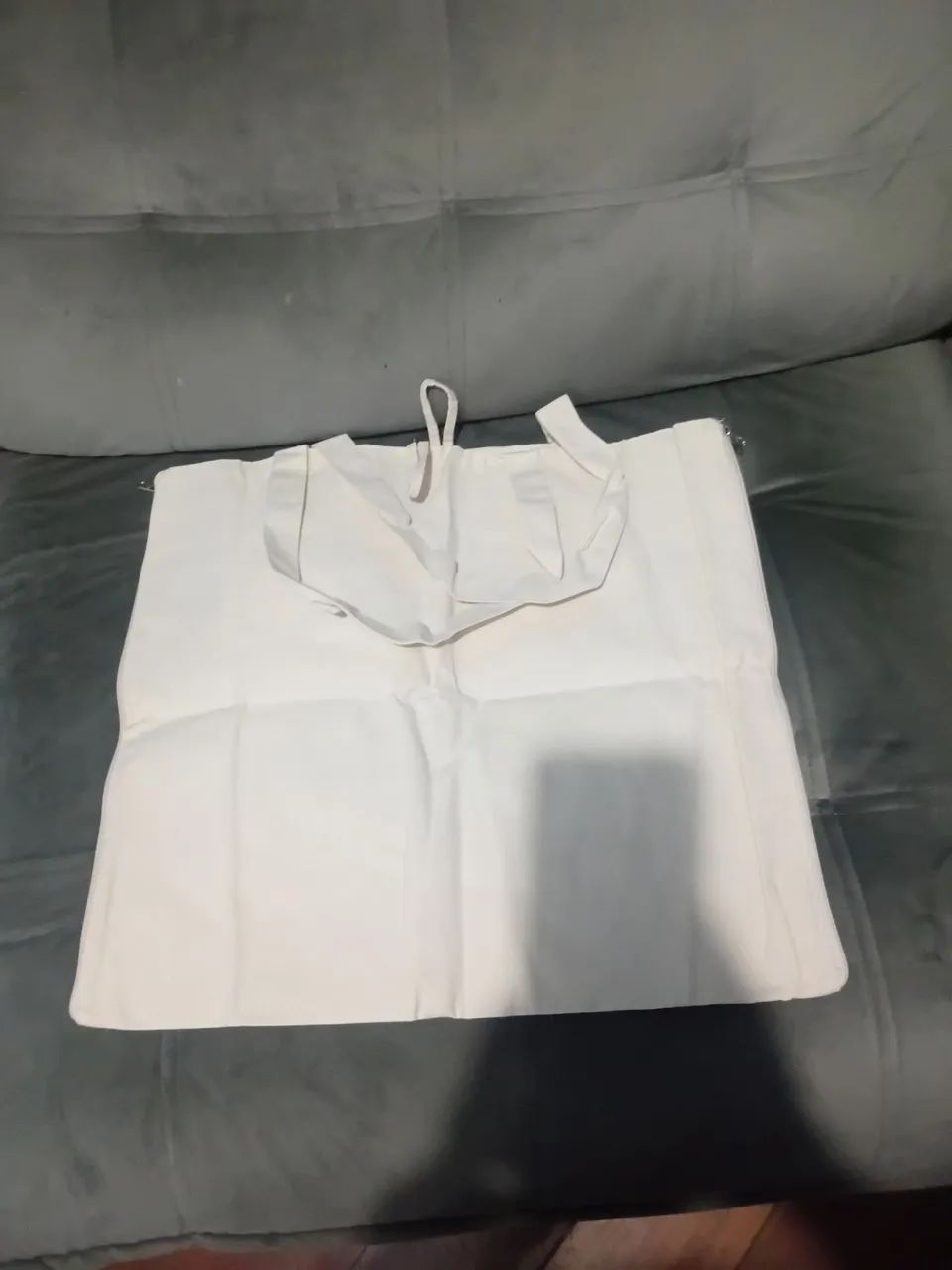Bolsa grande tecido cru - Foto 4