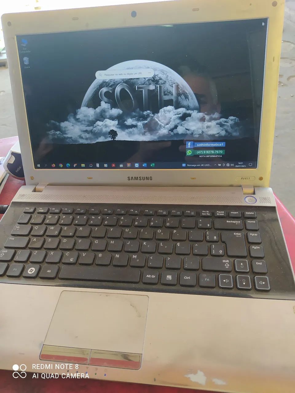 Notebook Samsung RV411