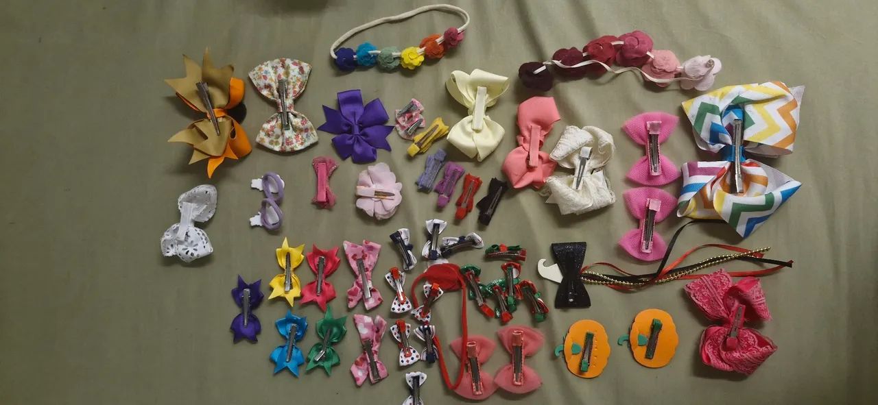 Lote laços de cabelo infantil - Foto 2