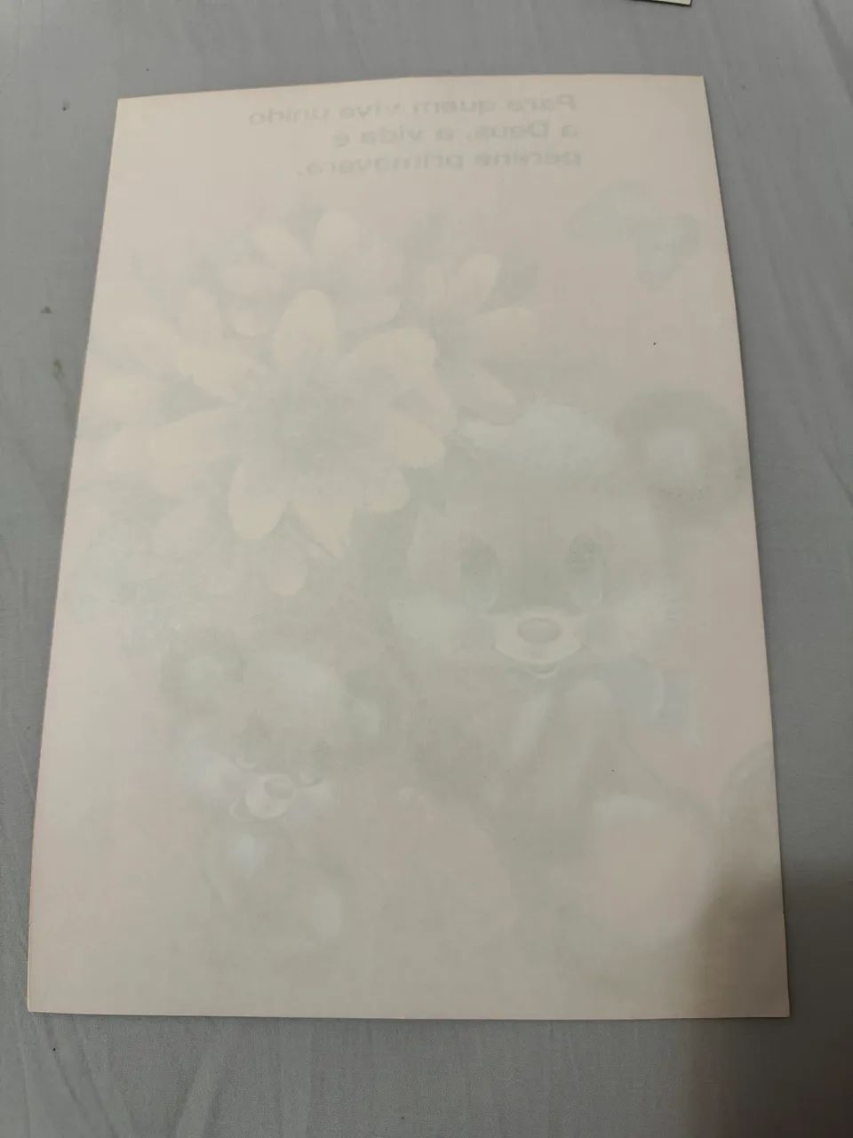 Kit dois lindos papéis de carta grande A4, raro da década de 80/90 - Foto 2