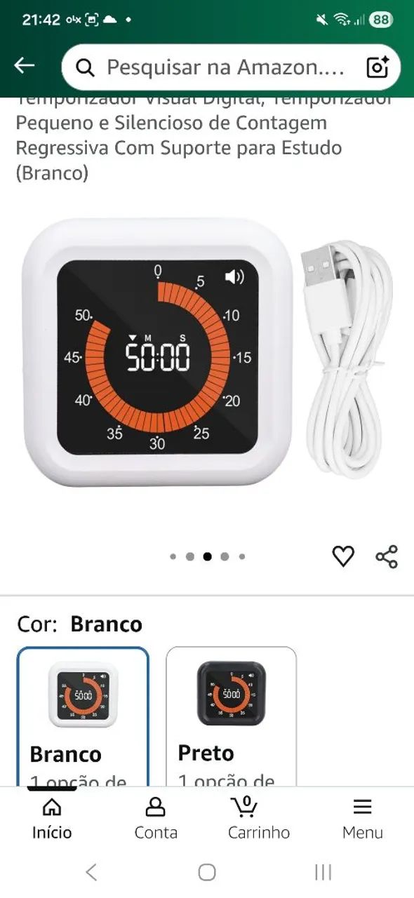 Temporizador Timer Sonoro ou Silêncio