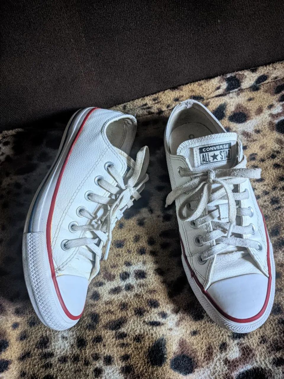 Tenis Allstar All Star Couro Branco 36 Tênis All Star Branco Couro