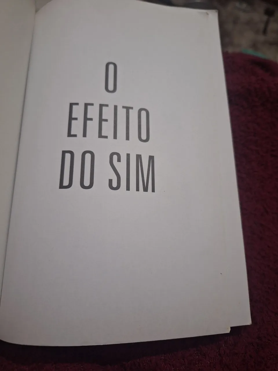 Livro O Efeito do Sim