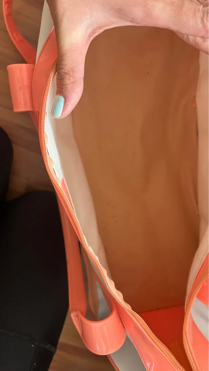 Bolsa de Mão Rosa e Branca