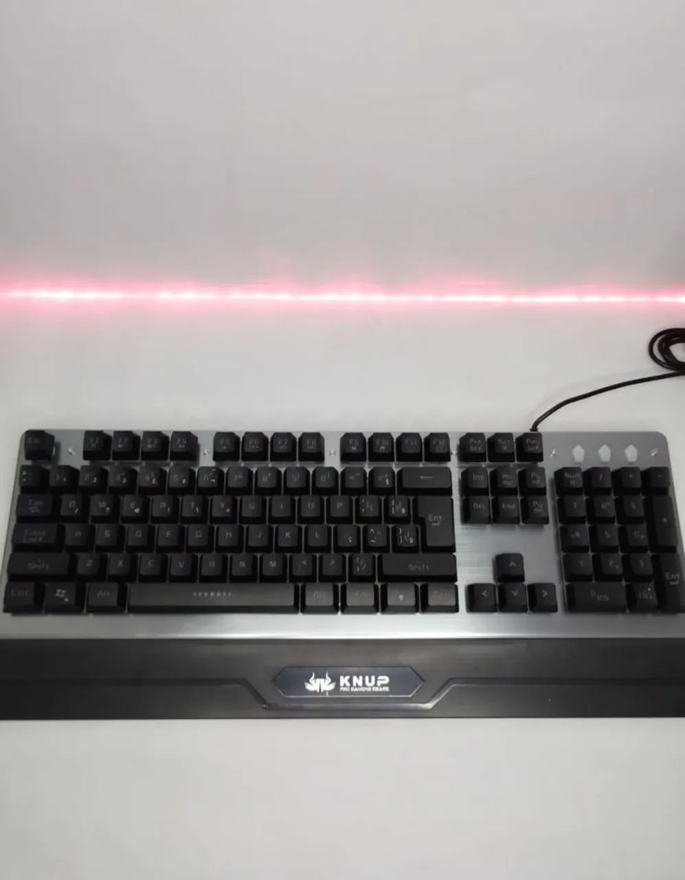Teclado Gamer - com fio e led RGB - frete grátis  - Foto 2