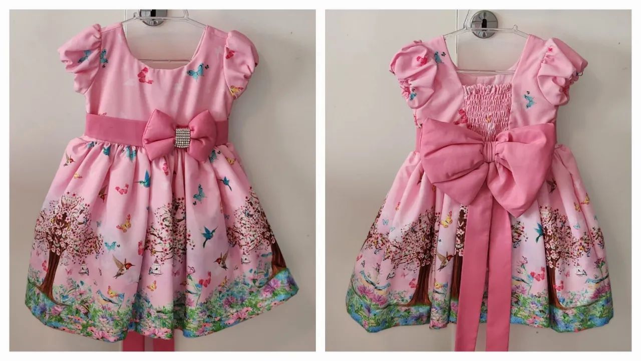 Vestido Jardim encantado tam. 1 ano - Foto 2