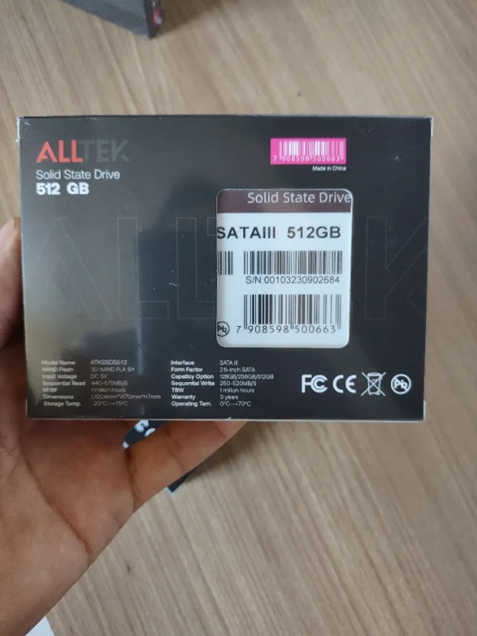 SSD Alltek 2.5 Sata III 6 Gbs - ATKSSDS 512GB - Foto 3
