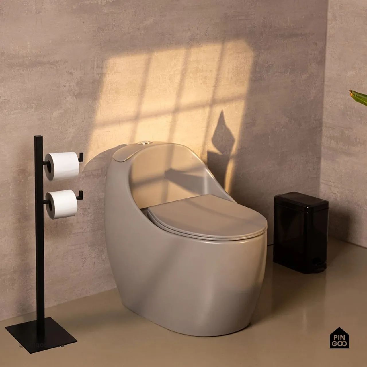 Vaso Sanitário caixa acoplada cinza