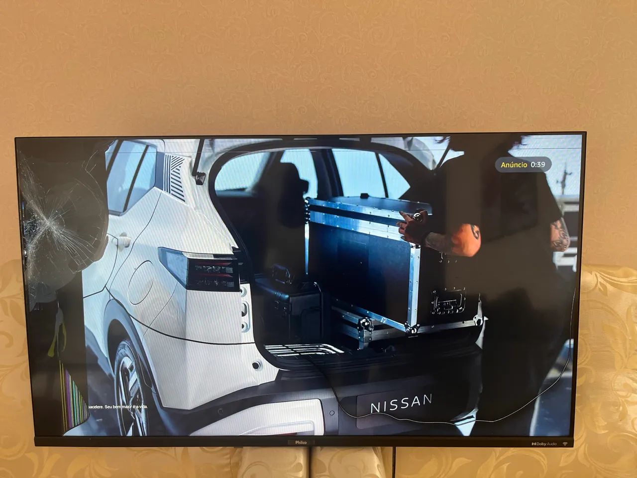 TV PHILCO 43 POLEGADAS- TELA TRINCADA - Foto 3