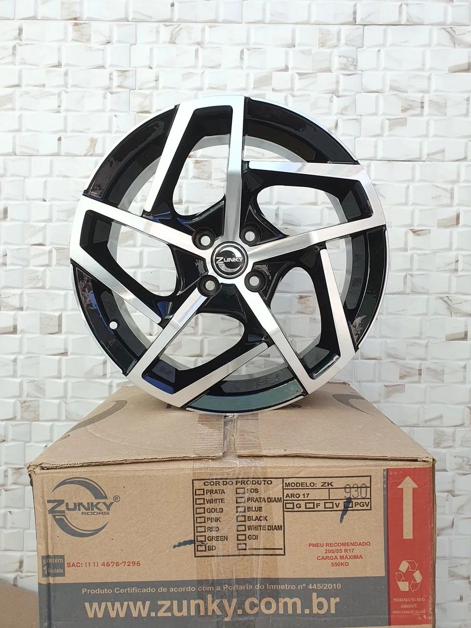 PROMOÇÃO* Jogo de Rodas Aro 17x7, Zk930 Mark8, furação 4x100