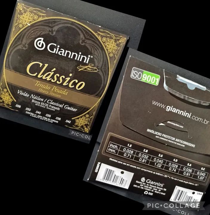 ENCORDOAMENTO GIANNINI VIOLÃO NYLON TENSÃO PESADA  - Foto 2