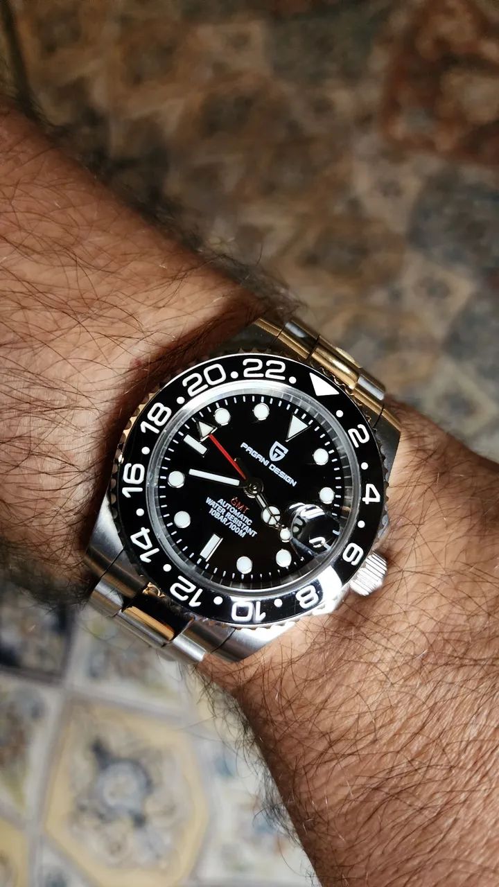 Relógio Pagani Design GMT preto (mod) - Foto 3