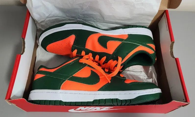 Nike Dunk Low Retro Miami Hurricanes - Foto 4