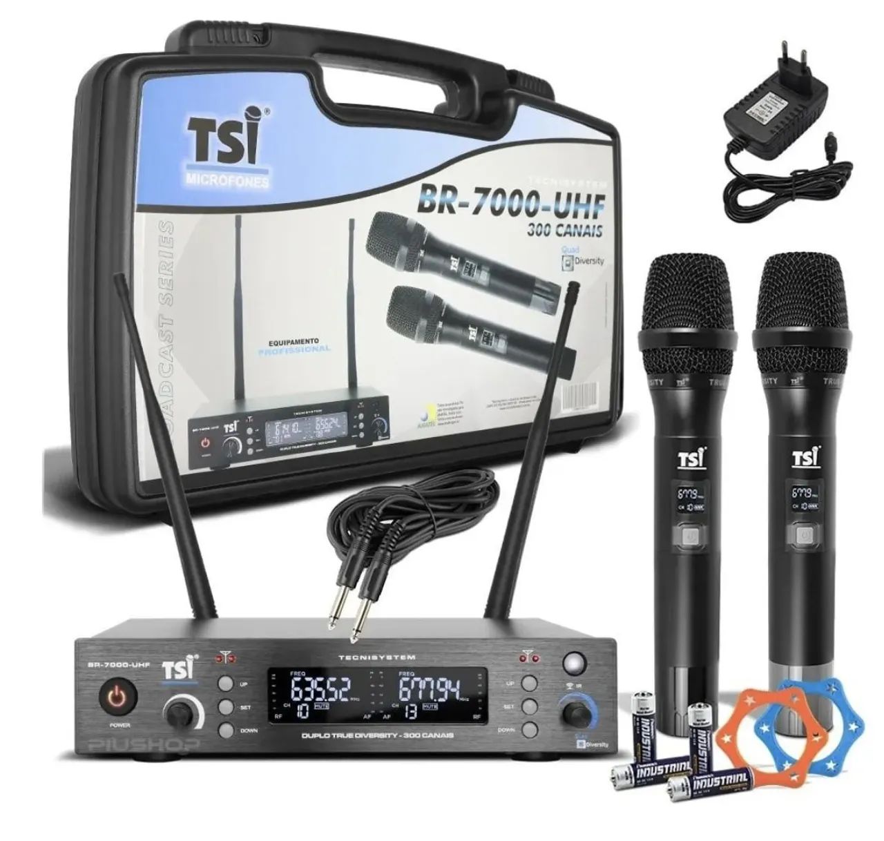 Microfone Sem Fio TSI BR-7000-UHF