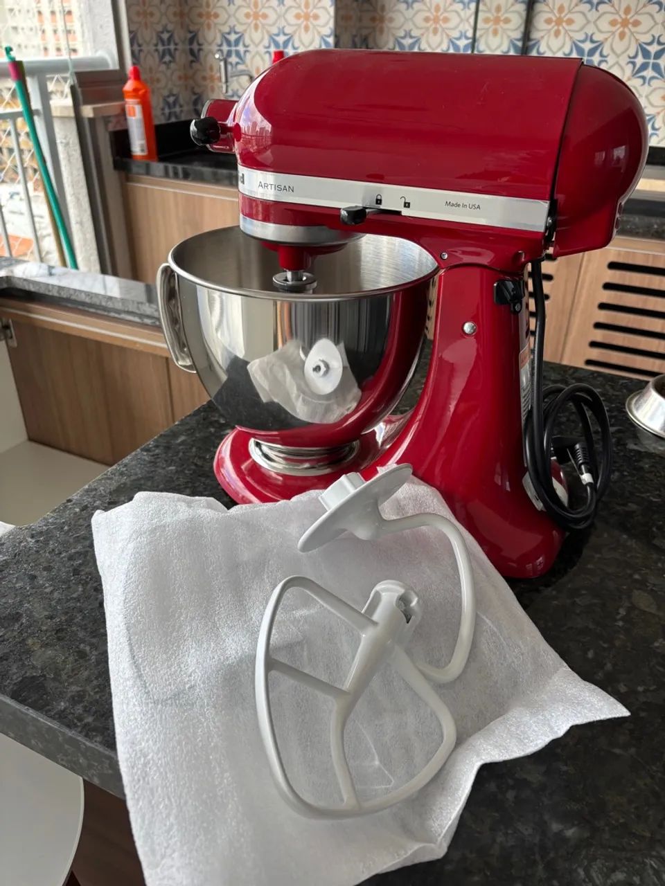 Batedeira KitchenAid Artisan Vermelha 110v - Foto 4