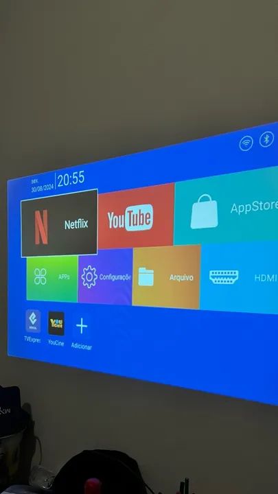 Projetor 4K HY300 Portátil Novo - EletroVerso - Foto 4