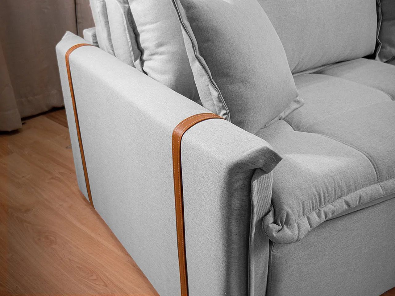 Sofá Cama Retrátil 1,80m Milano Molas Ensacadas a8 - Foto 2