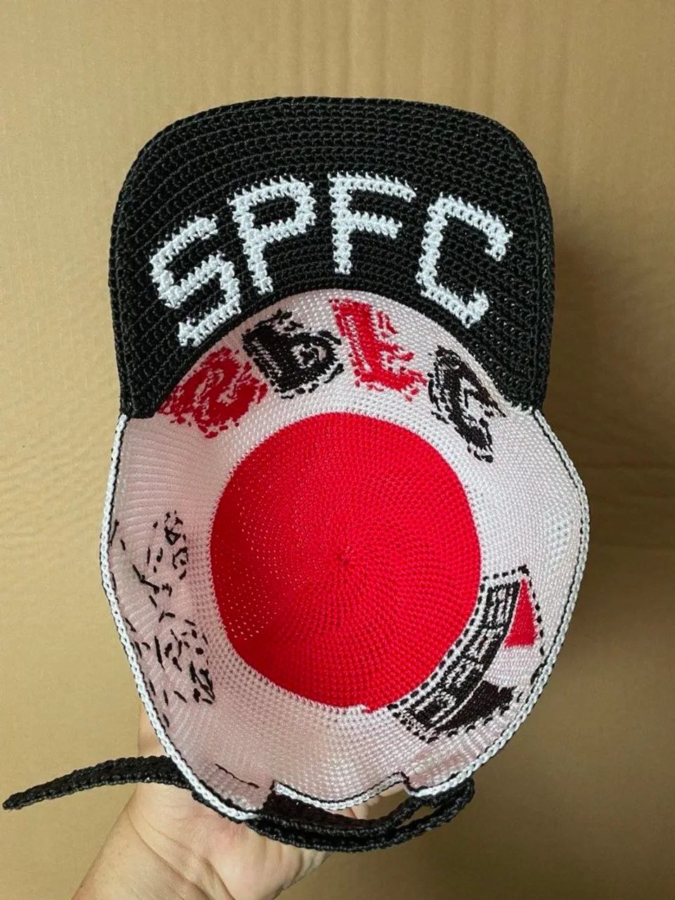 Boné de crochê São Paulo SPFC - Foto 3
