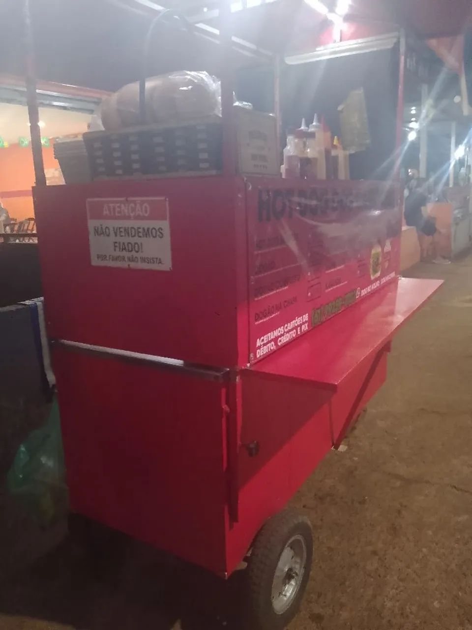 Vendo carrinho de Hot dog e Hambúrguer em ótimo estado perfeito! - Foto 4