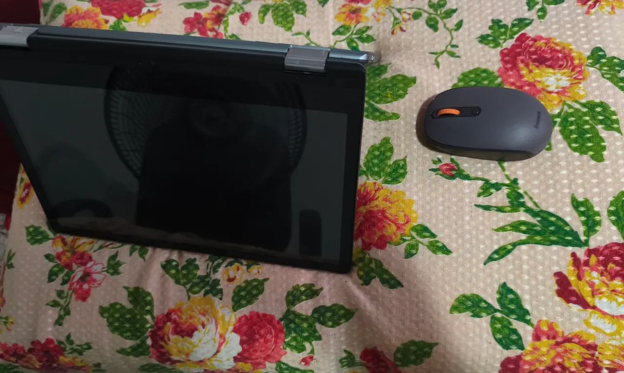 Notebook - tablet, mouse baseus e suporte metálico 