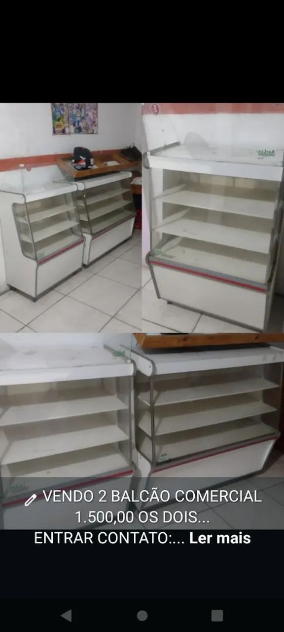 2 BALCÃO COMERCIAL R$ 1.500,00