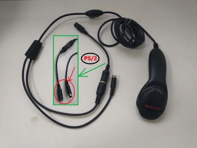 Leitor Honeywell Eclipse PS/2 (Não é USB!) - Para PDV Antigo - p/ Código de Barras Laser - Foto 2