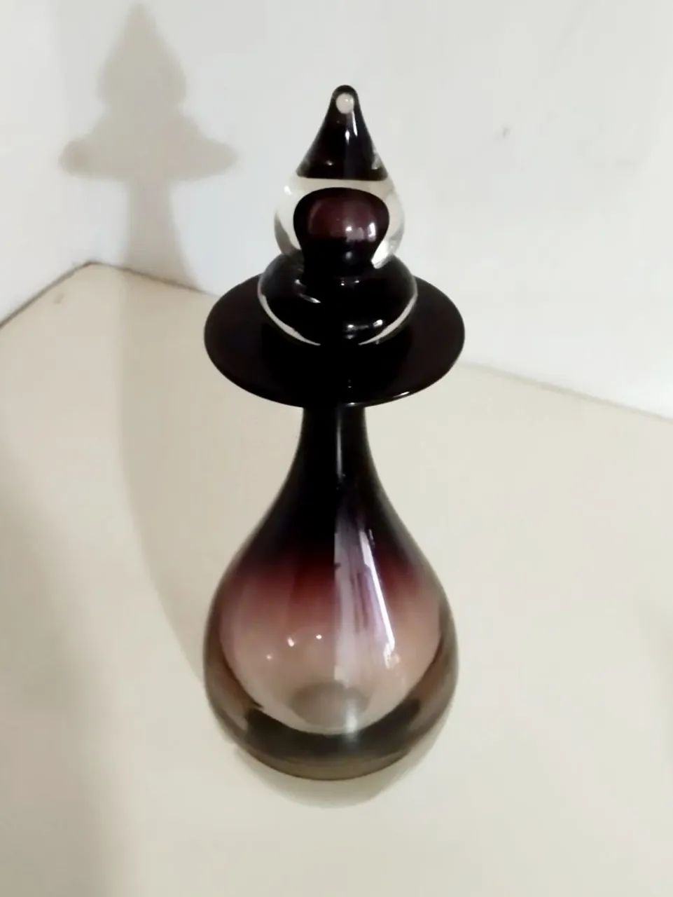 Lindíssima Licoreira em Cristal Murano com tampa 