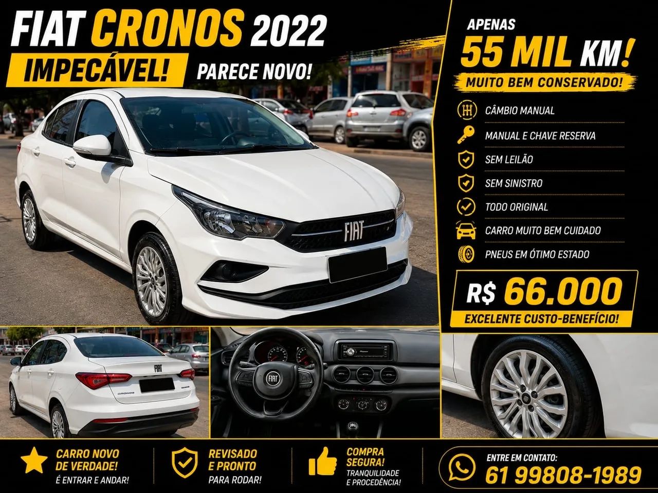 Fiat Cronos 1.3 8V Flex 2022 - Foto 5
