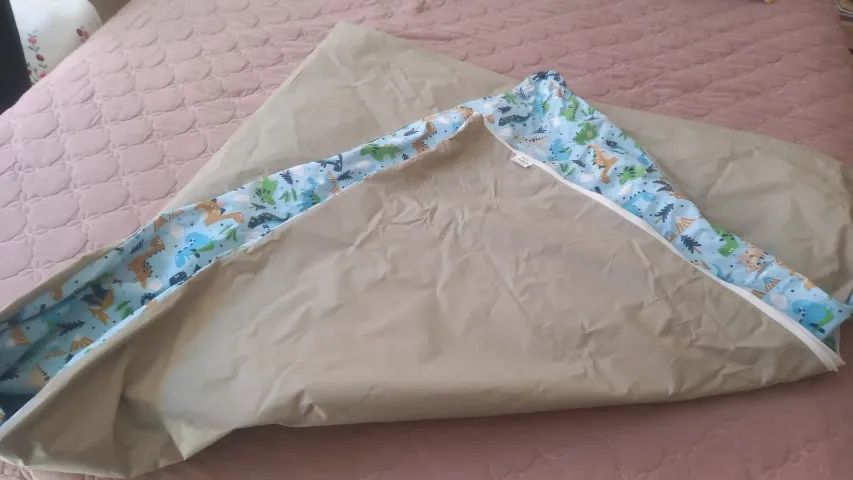 Capa de napa forrada infantil para colchão de solteiro 2 m comprimento x 1,10 m largura us - Foto 4